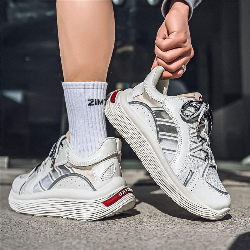 Summer Men's Sports Shoes Casual Breathable Outdoor Hiking Shoes Comfortable Tennis Shoes Fashionable Sports Running Shoes