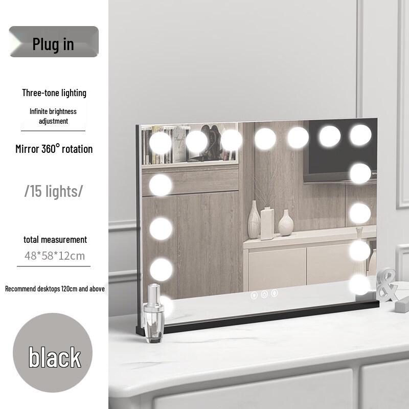 Yuzhuxun Desktop LED Makeup Mirror