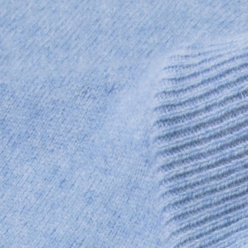 SHANSHAN Men's 90% Merino Wool 10% Cashmere Round Neck Sweater