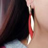 Trendy Irregular Geometric Drop Earrings for Women European Statement Dangle Earrings Vintage Golden Jewelry Charms Accessories