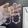 Elegant Butterfly Tassel Beaded Phone Chain and Keychain - Fashionable Bag Charm & Phone Case Accessory