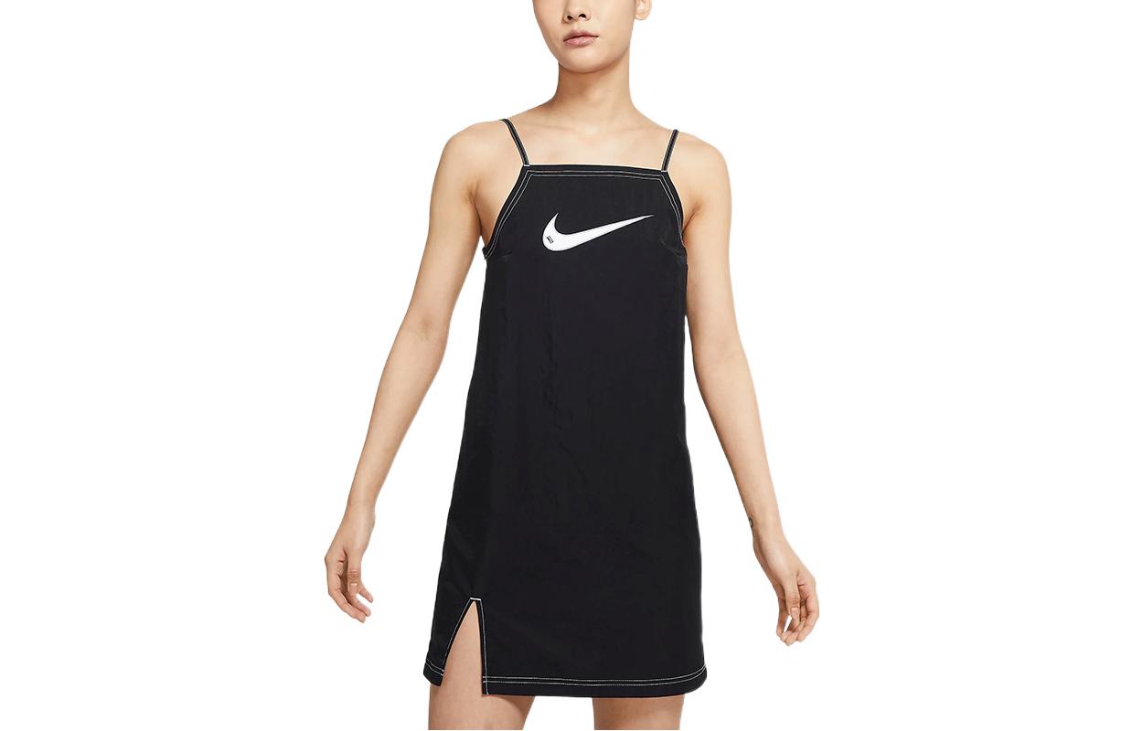 

Nike Slip Dresses Women s Black Square Collar Moderate Mid Length DM6743-010 S