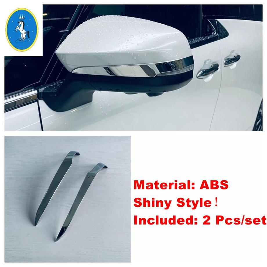 

Accessories Side Door Rear View Mirror Cover Trim Garnish Molding Strip Exterior For Toyota Alphard Vellfire 40 Series 2024 Shiny Style