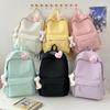 High Value Backpack Female Junior High School Student Small Fresh Girl Fashion Backpack Lightweight High School College Student Class Backpack