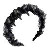 Women's Korean Lace Rhinestone Mesh Headband - Non-Slip, Face-Slimming, High-Top Design.