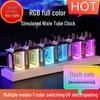 RGB Glow Tube Esports Desktop Clock - DIY Artistic Ornament and Gift