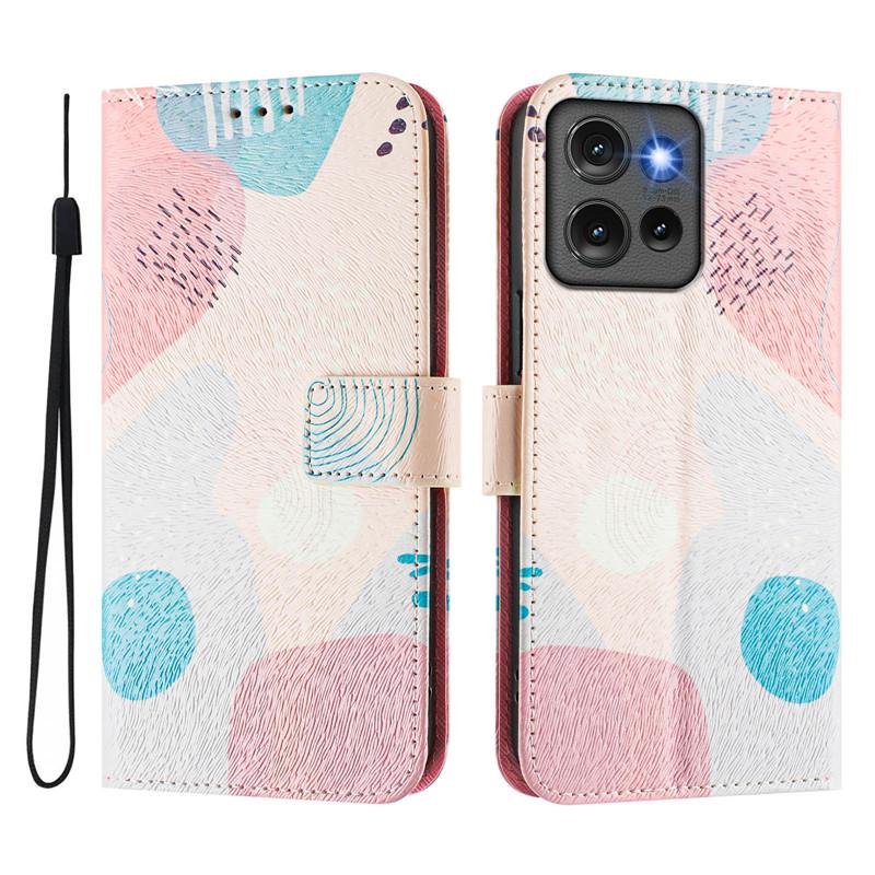 Luxury Flip Leather Case For Motorola Edge 50 Pro 5G Flip Cover on For Moto Edge50 Neo Fusion Ultra 5G Wallet Bags Flower Cases