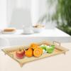Metal Iron Food Serving Tray with Handles for Home Party Elegant Retro Style Aureate
