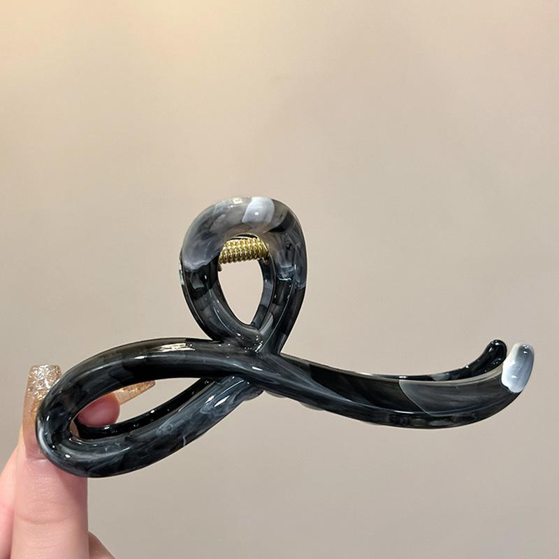 

Ретро простой захват для волос модный нишевый маленький свежий и сладкий зажим-краб универсальный высококлассный темпераментный головной убор