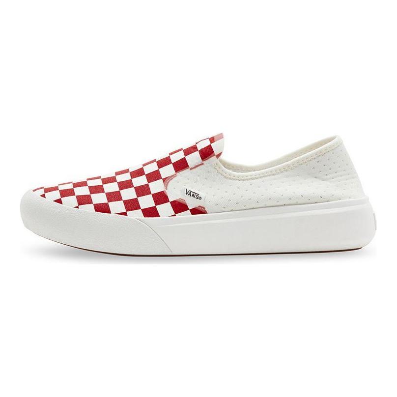 Vans ComfyCush One Checkerboard - Racing Red Unisex Sneakers Marshmallow VN0A45J5BOP