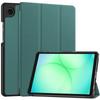 Case for Galaxy Tab A11 / A9 - Leather/PU, Green, Shockproof