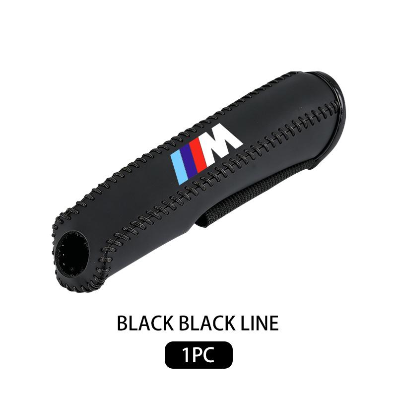 QCSD2 Car Handbrake Cover Hand Sewn Protective Gear Shift Lever Sleeve For BMW M 1 3 4 5 6 7 Series X1 X3 X4 X5 G20 G38 F48 E36 E39