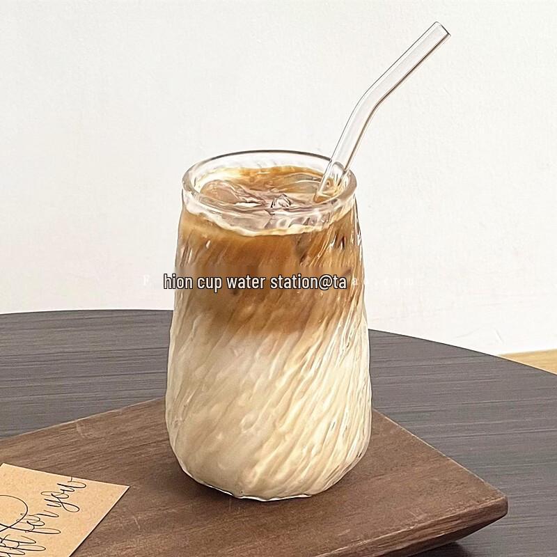 ZISIZ Retro Japanese Ins Style Glass Fruit Tea Cup