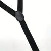 Work Suspenders Belt for Men 4cm Wide X-Back with 3 Plastic Gripper Clasps Adjustable Elastic Trouser Pants Braces-Black