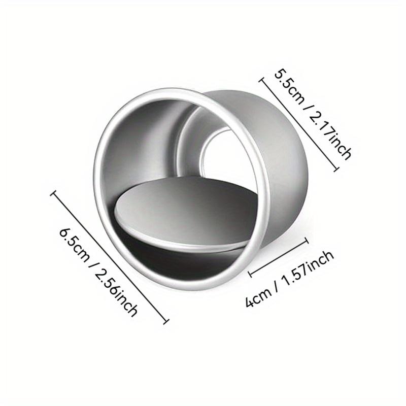 2pcs 2-Inch Mini Cake Pans Set - Non-Stick Removable Base for Cheesecakes, Cupcakes, Desserts