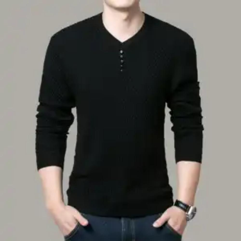 Spring Autumn Men Long Sleeve Basic Striped Sweaters Fashion Korean Male Clothes Loose Bottoming Casual Knitted Pullovers Tops