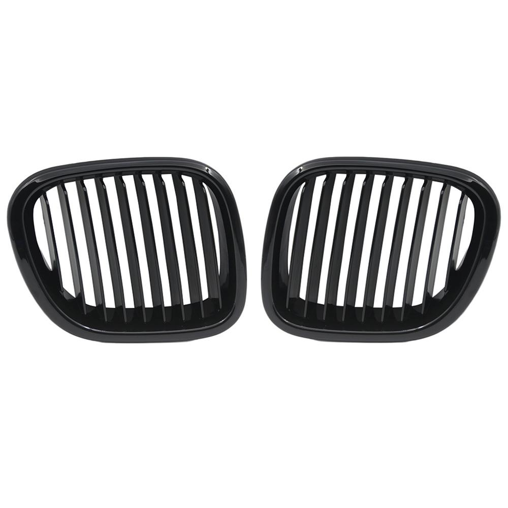 Pair Front Hood Grille Kidney Grille Bright Black Matte Black For BMW Z3 1996 1997 1998 1999 2000 2001 2002 51138397503 Pair Bright Black