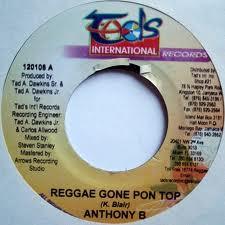 

7-дюймовая пластинка ANTHONY B - Reggae Gone Pon Top 120106 Tad s Internati Ямайское регги, ска и даб Б/У