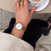 BUREI Japanese Quartz 38mm Large Brown Leather Strap Women's Watch, Movement, Waterproof, Dial,