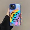 Rainbow smiley face applies to Apple 15Promax mobile phone case iPhone16Pro new 17Air creative 14 personality