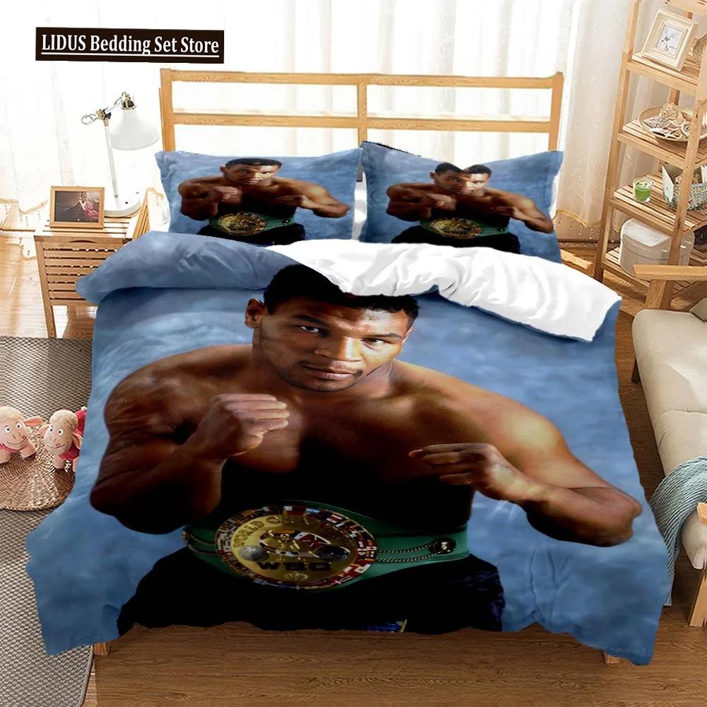 Mike Tyson Boxchampion Bettwäscheset Jungen Mädchen Twin Queen Size Bettbezug Kissenbezug Bett Kinder Erwachsene Heimtextil