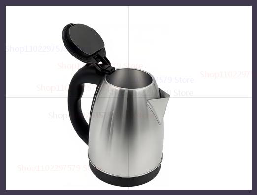 2l Household Electric Kettle Electric Heater Food Grade Stainless Steel Safe And Fast Heating Portable Water Boiler Fast Kettle EU серебряный