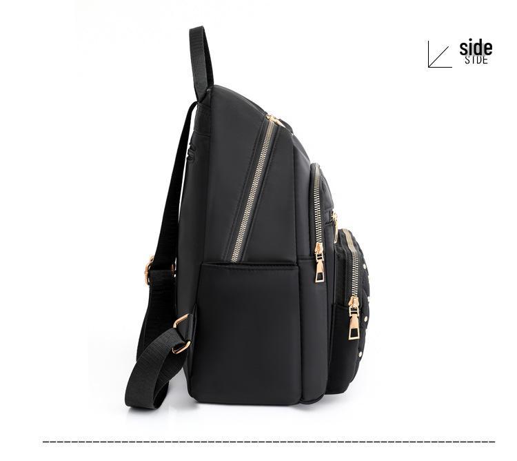 Korean Style Women's Large Capacity Diamond Pattern Backpack
