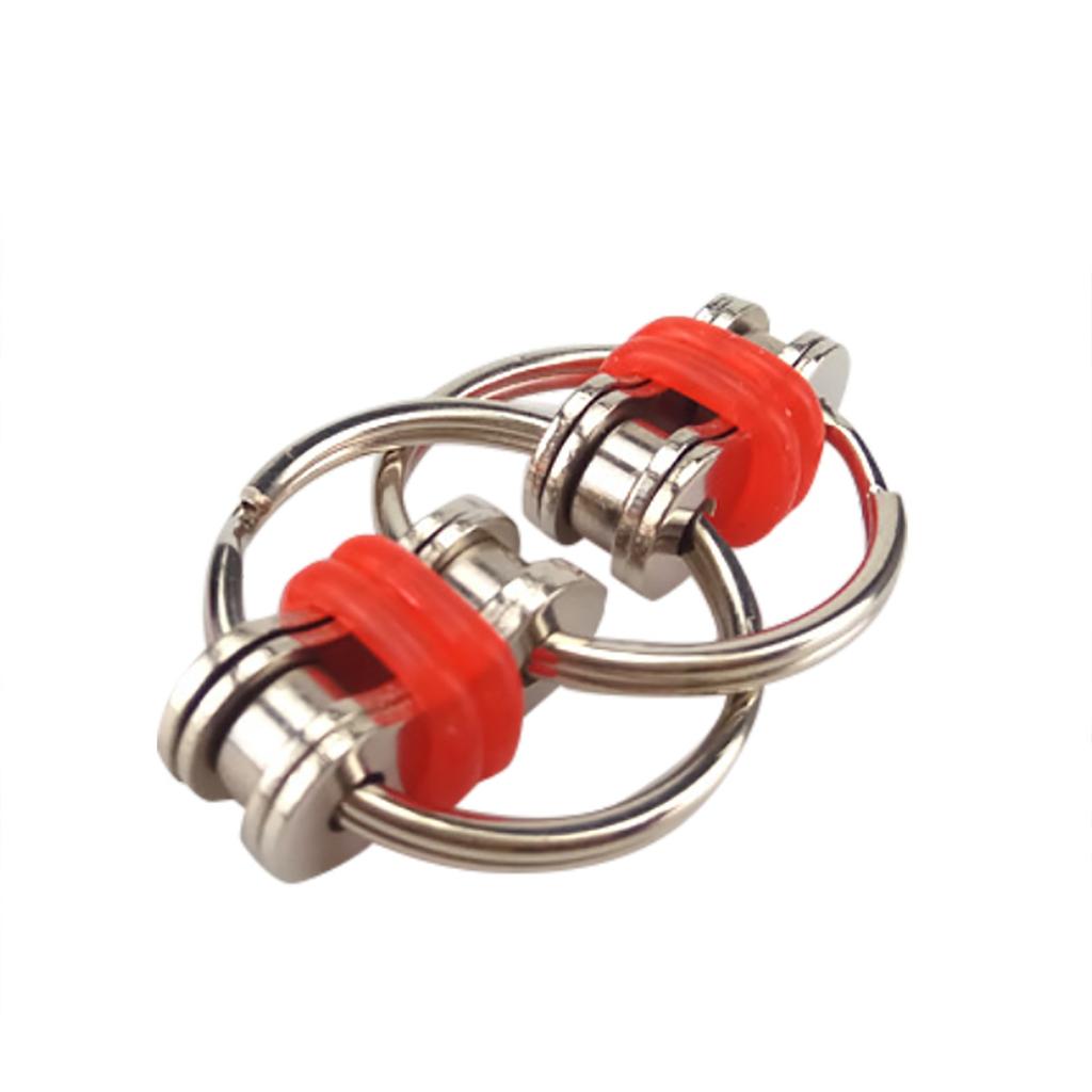 Decompression Chain Vent Unzip Chain Bicycle Chain Metal Keychain Toy