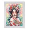Guochao Style Peking Opera Cartoon Animation Diy Diamond Sticker To Relieve Boredom Hand Paste Light Luxury Living Room Bedroom Decoration Painting