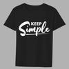 Men's Classic T-shirt Casual O-neck Inspirational Youth Phrase Printing Pattern Series Commuter All-match Breathable Black Shirt
