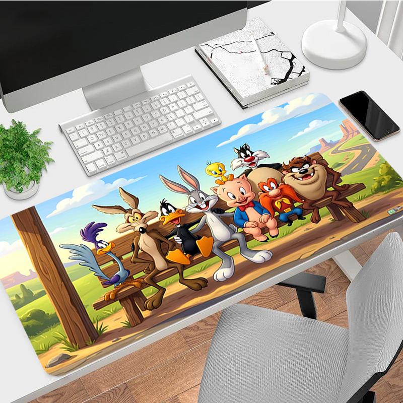 Looney Tunes Xl Gaming Mouse Pad Nonslip Rubber Base Stitched Edge Waterproof Desk Mat For Pc Laptop Gamer Office Computer Accessories C929416