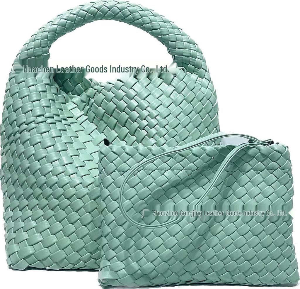 2024 Korean-Style Woven Women's Bag: Fashionable, Large-Capacity, Cross-Border Design for Everyday Use