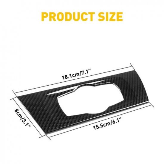 For BMW 3 Series E90 05-12 Carbon Fiber Steering Wheel Shift Dash Cover Trim Headlight Switch