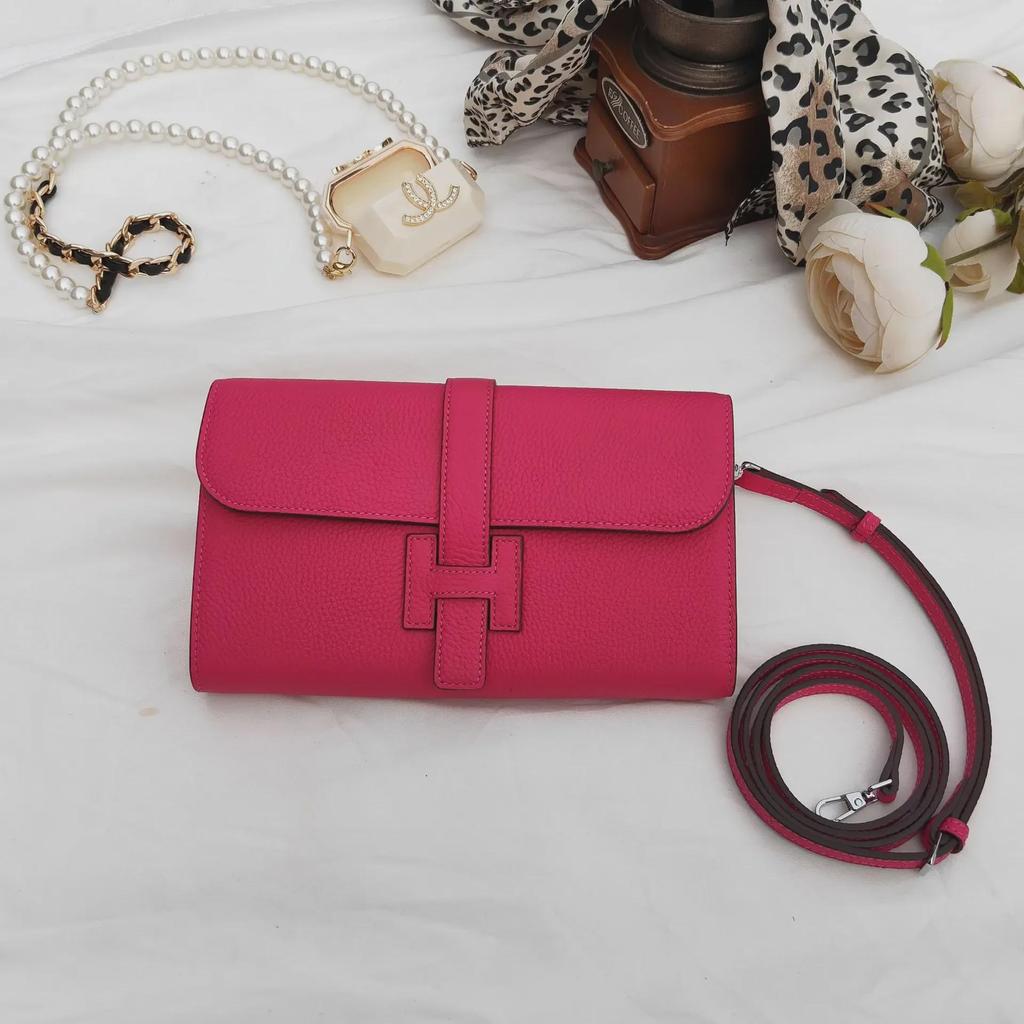 2025 Large Capacity Women's Wallet: Top Layer Cowhide, Long Handbag with Litchi Pattern