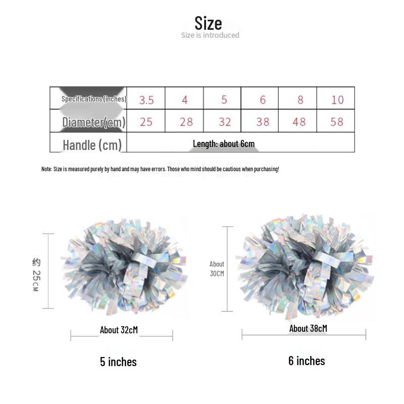 All-Star League Style Cheerleading Pompons & Handblumen