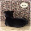 Ninian & Kino Lying-Down Kitty Black Cat (Adult Cat) - Approx. 63cm In Length - Realistic Plush Toy Cat - Looks Just Like the Real Thing