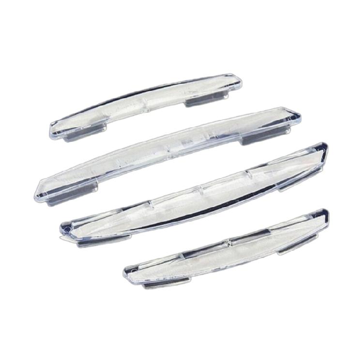 Car Door Edge Shielding Strips 4 Units Collision Avoidance Clear Protectors