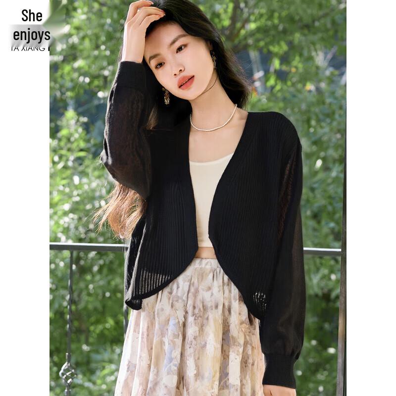 Women s V-Neck Thin Knit Cardigan M