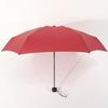 Mini Folding Umbrella - SHOP-STORY - Wine Red - Ultra-Compact - Water-Repellent Canopy - 87 Cm Open
