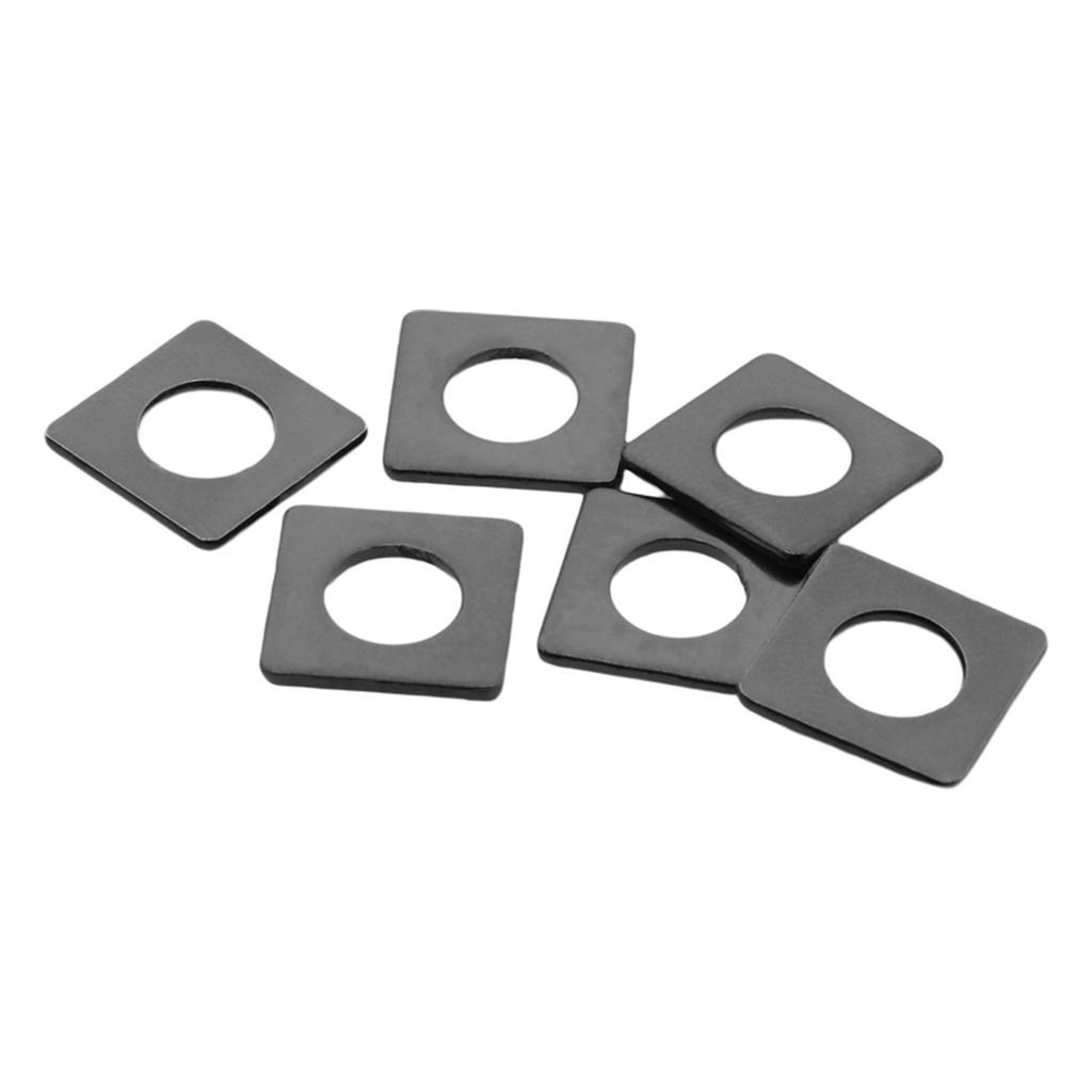 Thickened Black Square 304 Stainless Steel Metal Spacer Washer for Curtain Wall M3-M12