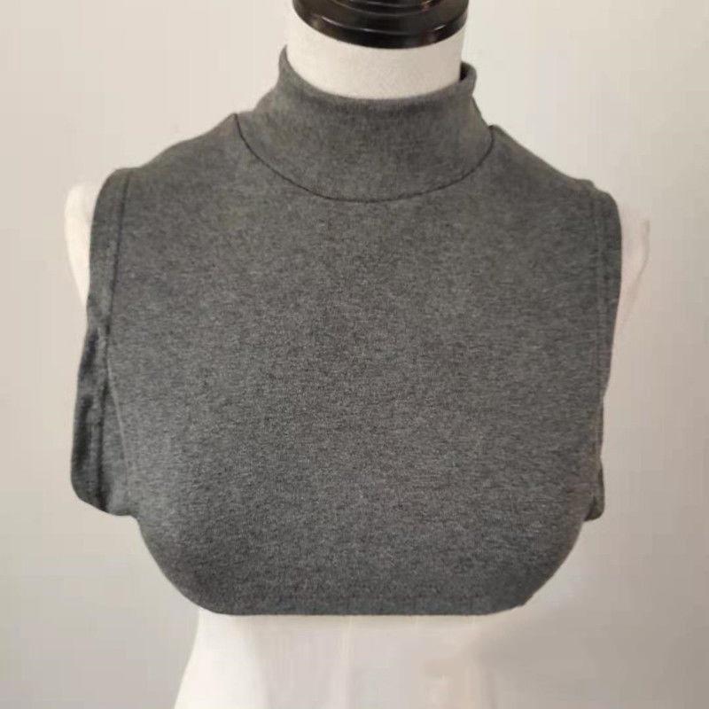 Halbhoher Kragen, falscher Kragen mit Schal, Pullover für Damen, um warm zu halten und die Halswirbelsäule zu schützen, Halsbedeckung, einfarbig, dekorativer falscher Kragen