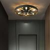 Industrial Style Carriage Wheel Chandelier for Kitchen or Bar Ceiling Lighting