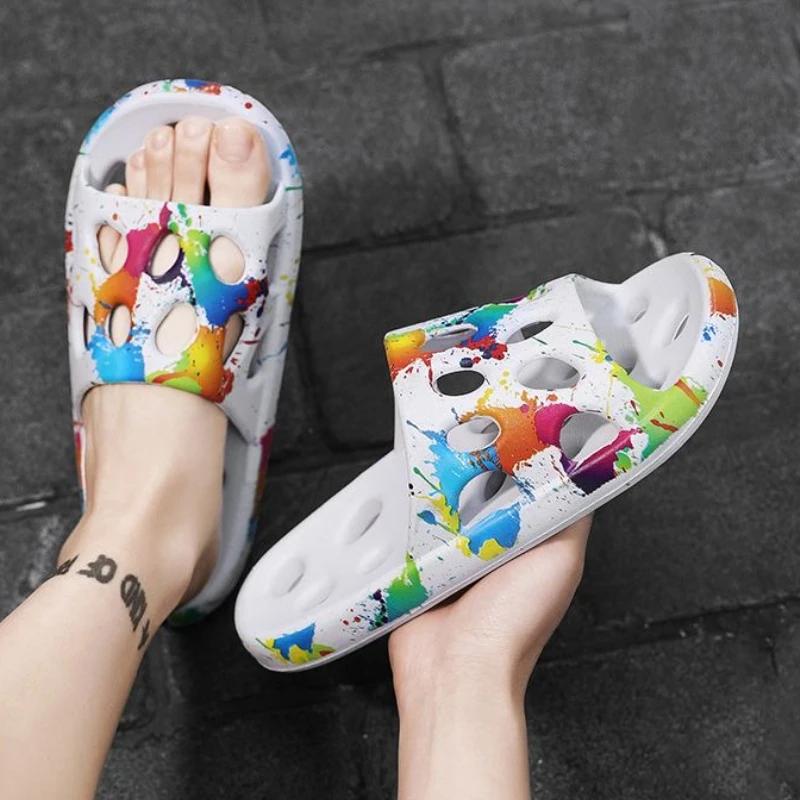 Fashion Slides Sabot Black Eva Height Beach Male Slipper Heather Fun High Quality Fashion Y2k Adult Designer Luxury Elegant Men's Shoe