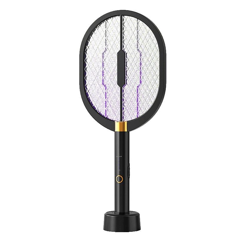 Raqueta eléctrica recargable para matar mosquitos y moscas, dispositivo atrapa insectos doméstico
