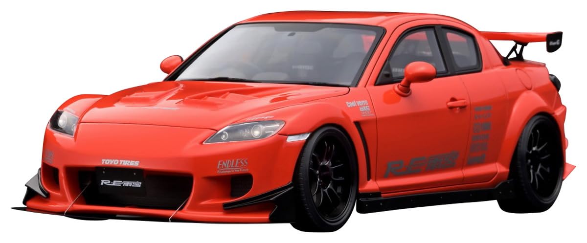 

модель зажигания Mazda RE Amemiya Orange готовый продукт 1/18 RX-8 (SE3P)