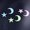 100pcs Kids Bedroom Fluorescent Glow In The Dark Stars Moons Wall Stickers Decor
