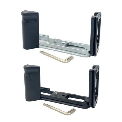 Aluminum Handle Grip Quick Release L Plate For XT1 With Bottom Side 1/4inch Screw Holes For Extensions