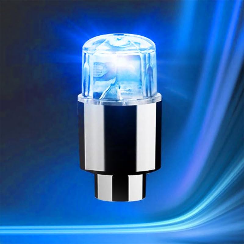 2pcs Car Tire Valve Cap LED Valve Cap Intelligent Dual
