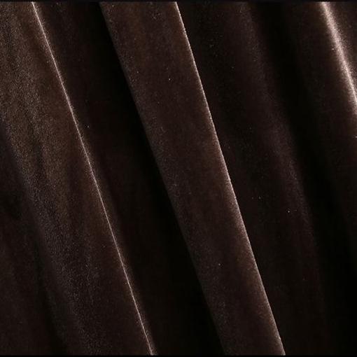 Women's Plus Size Skirt Autumn Winter High-Waist A-Line Velvet Skirt Elastic Waist Solid Color Skirt