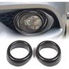 Front Bumper Driving Fog Light Ring Bezels Covers Trim Molding Compatible with Infiniti G37 2010-2013, Front Fog Light Lamp Decoration Protector